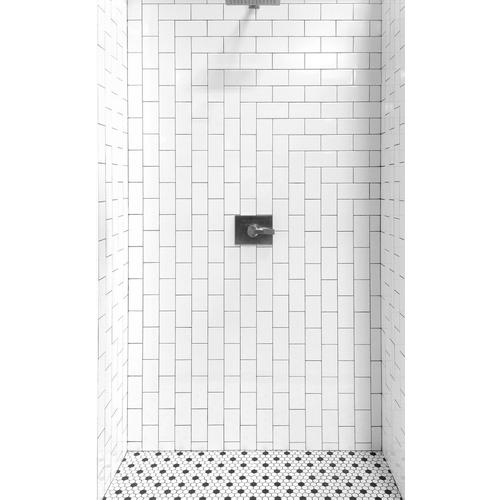 Bright White Ice Subway Ceramic Wall Tile 3 X 6 914100887