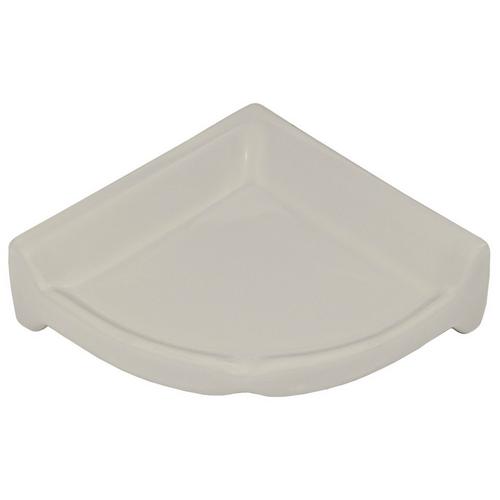 White Large Ceramic Corner Shelf 8 1 2 X 8 1 2 914300179