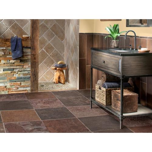 Peacock Multicolor Slate Tile 16 X 16 924100380 Floor And Decor