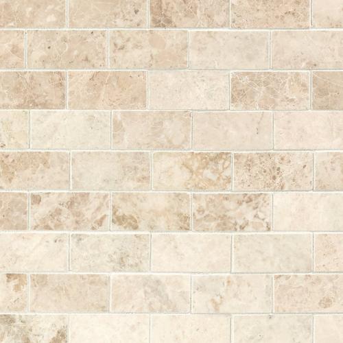 Cappuccino Beige 2 X 4 In Brick Polished Marble Mosaic 12 X 12 931100772 Floor And Decor