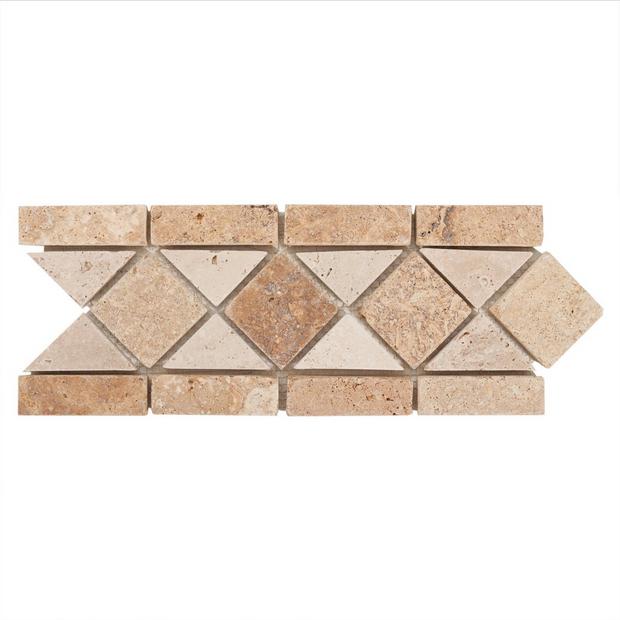 Saga Decorative Travertine Border 5 X 12 Floor Decor