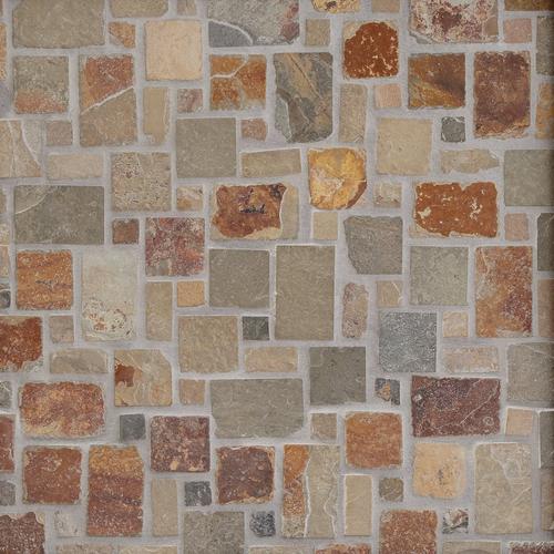 Multicolor Pattern Slate Mosaic 12 X 12 933100354 Floor And