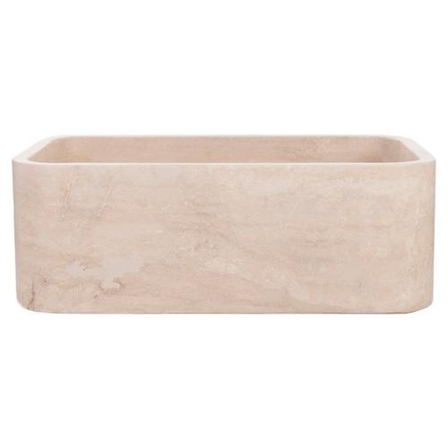 Beige Travertine Farmhouse Sink 18 X 30 937500086