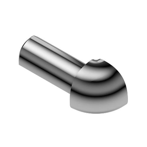 Schluter Rondec Outside Corner For 3 8in Polished Chrome Anodized
