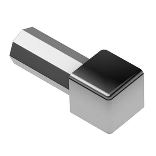 Schluter Quadec Corner For 1 2in Polished Chrome Anodized