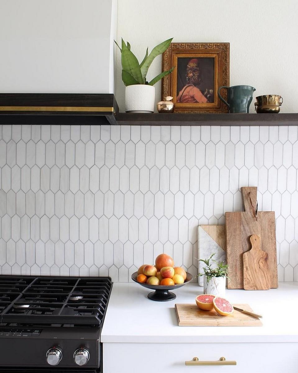 Best Of 2018 Real People Projects K Laingdesign We Love How The Use Of Our Viviano Marmo Dolomite Picket Polished Marble Mosaic