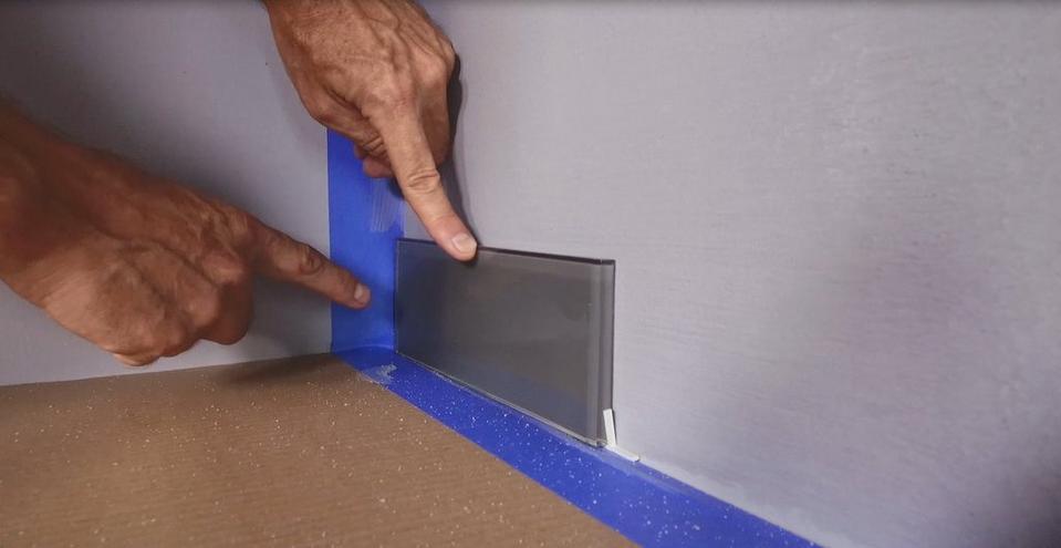 F D Start To Finish Install A Glass Tile Backsplash Floor Decor