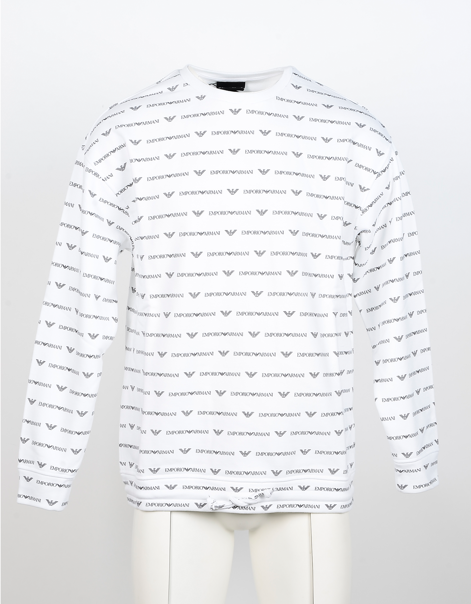 armani white sweatshirt