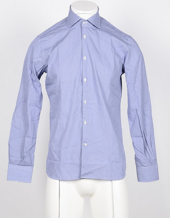 Sky Blue Cotton Men's Shirt - Laura Biagiotti