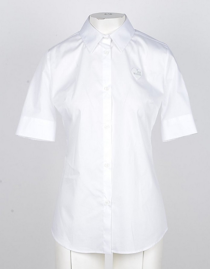 Women's White Shirt - Love Moschino / u XL[m