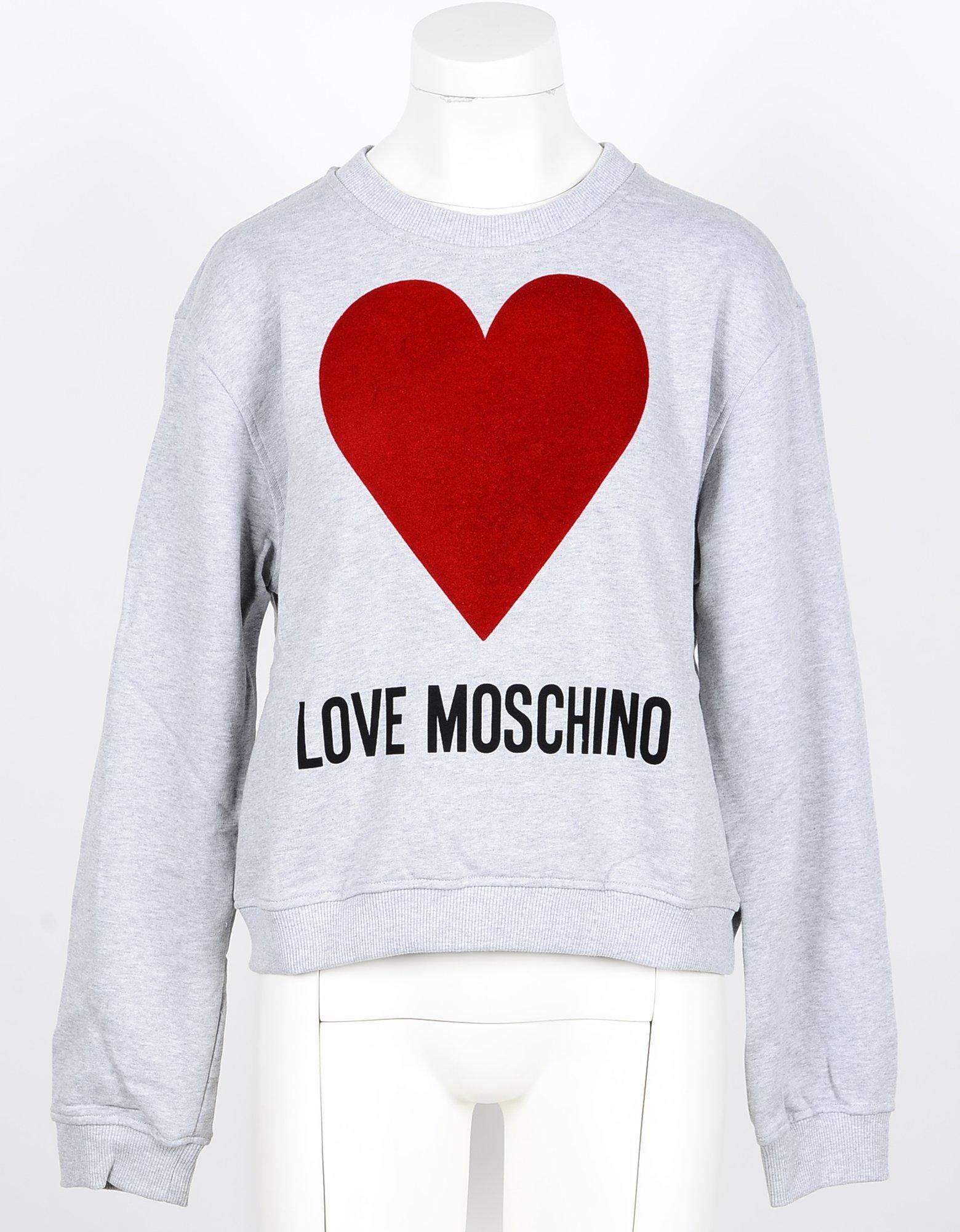 Love Moschino Gray Cotton Women's 