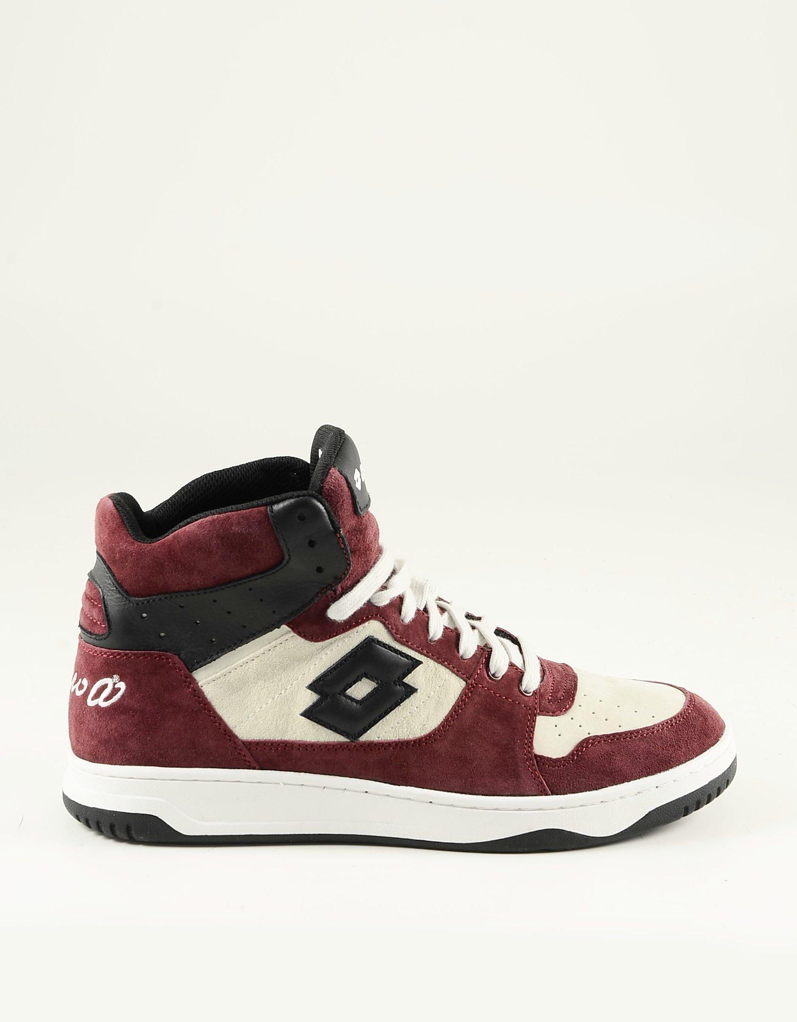 Schelden Kraan Kaal Lotto Numero 00 X Lotto Red and White High-top Men's Sneakers. 45 IT at  FORZIERI