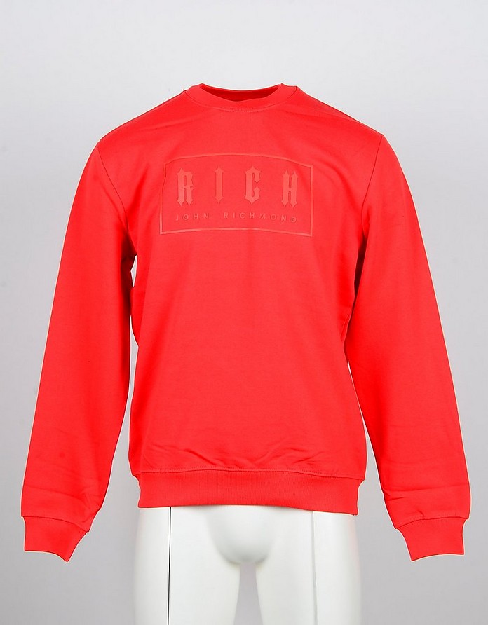 Red Cotton Signature Sweatshirt - John Richmond