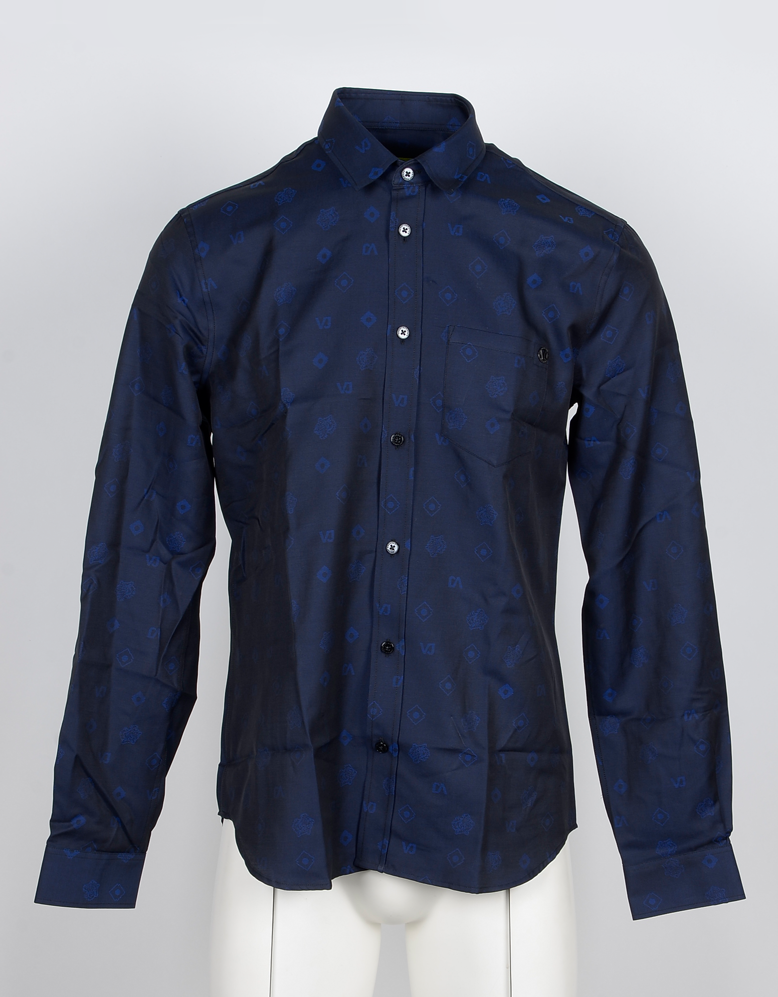 navy blue versace shirt