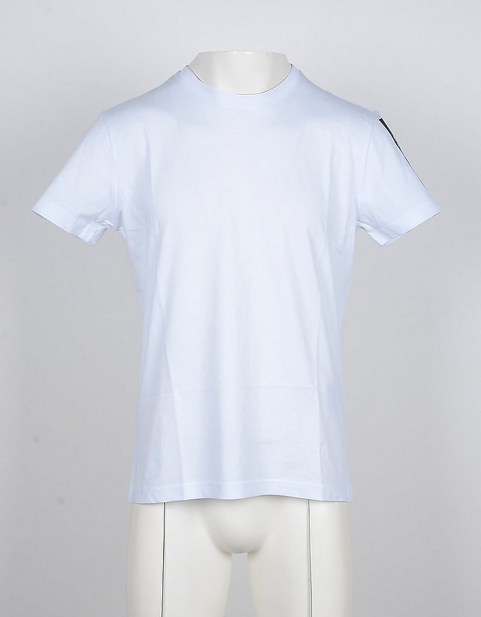 White Cotton Mens T-shirt - Versace Jeans