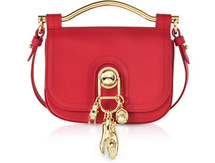 Red Espelette Leather Misti Crossbody Bag - Carven