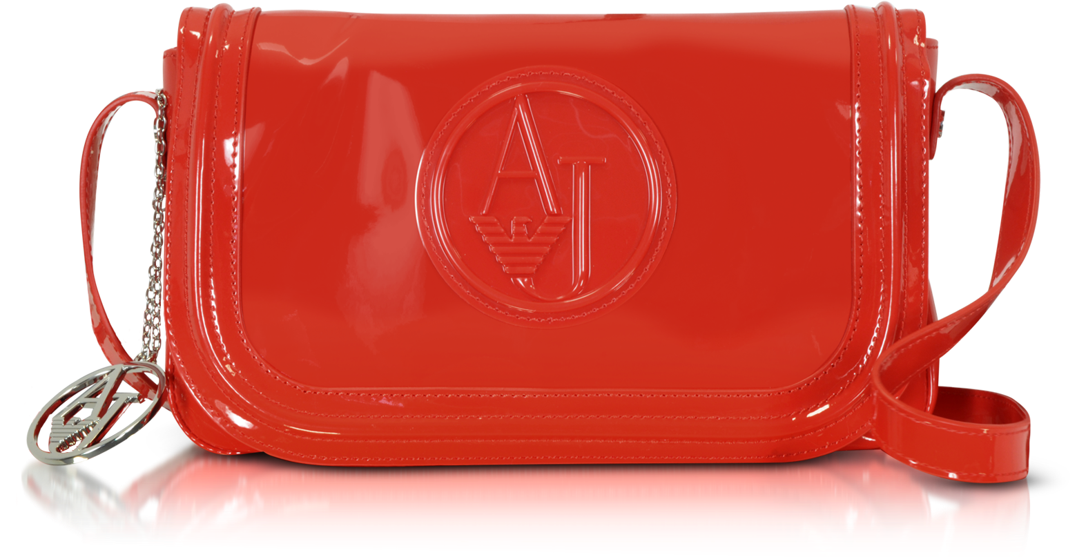 armani jeans red bag