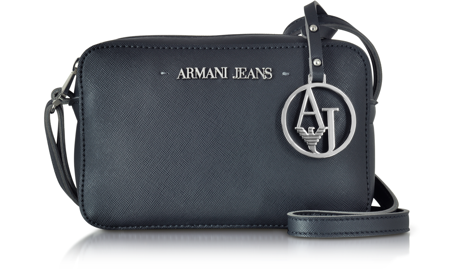 Armani Jeans Dark Navy Faux Saffiano 