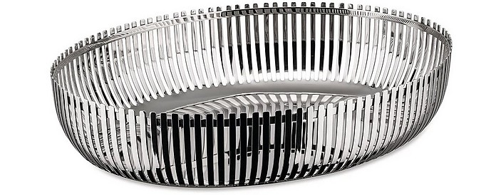 Stainless Steel Oval Basket - Alessi