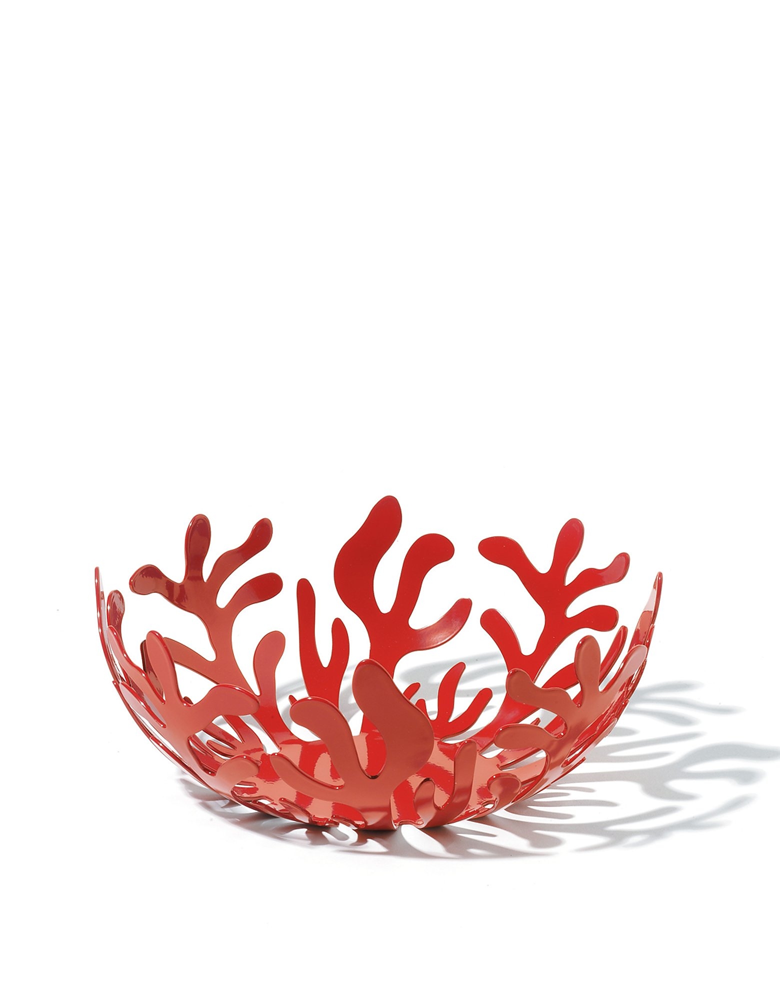 Alessi Designer Kitchen & Dining Mediterraneo - Fruit Bowl In Red Colored Steel W/resin