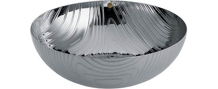 Veneer - Bowl in 18/10 Stainless steel w/Relief Decoration. - Alessi