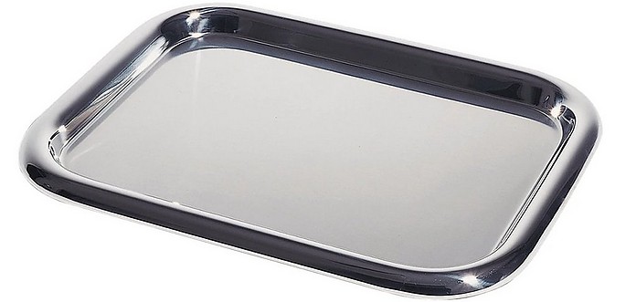 Stainless Steel Rectangular Tray  - Alessi