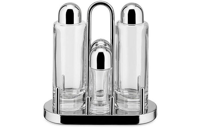 4-Piece Stainless Steel Condiment Set - Alessi