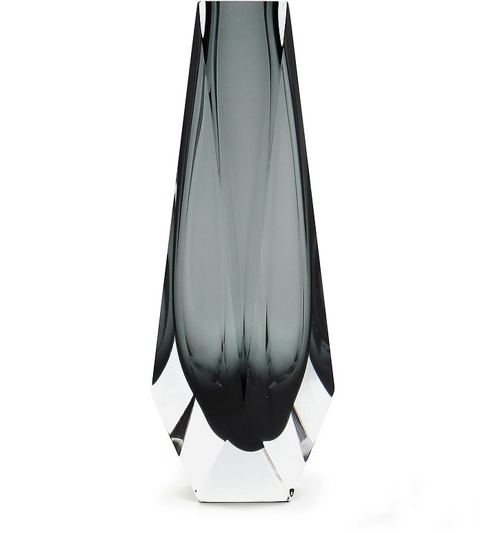 Alessandro Mandruzzato XL Goccia Grey Murano Glass Vase at FORZIERI