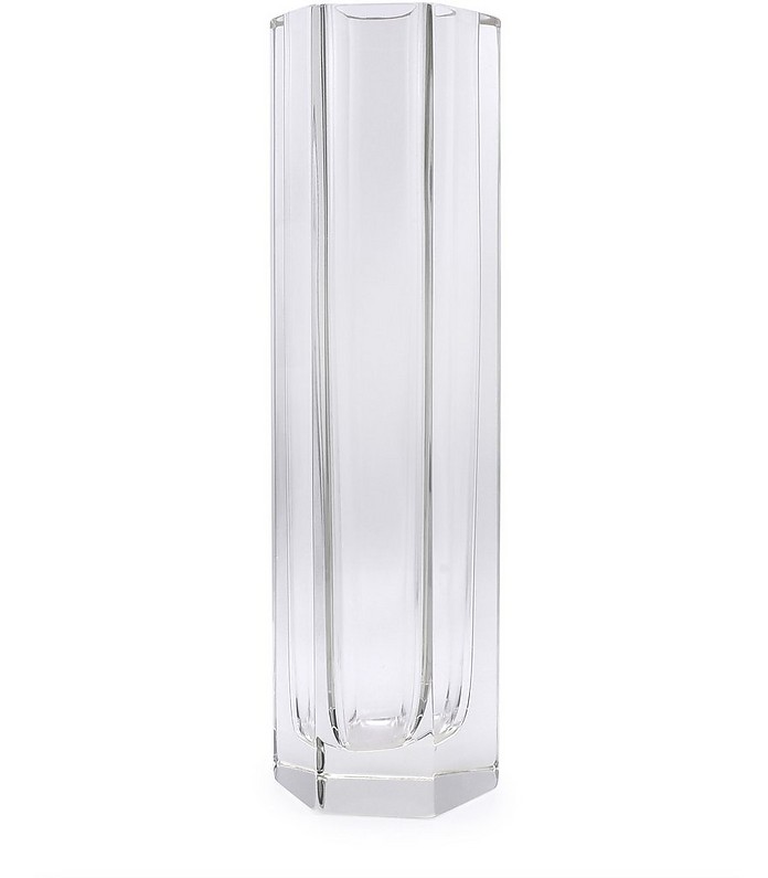 XL Esagonale Crystal Murano Glass Vase - Alessandro Mandruzzato