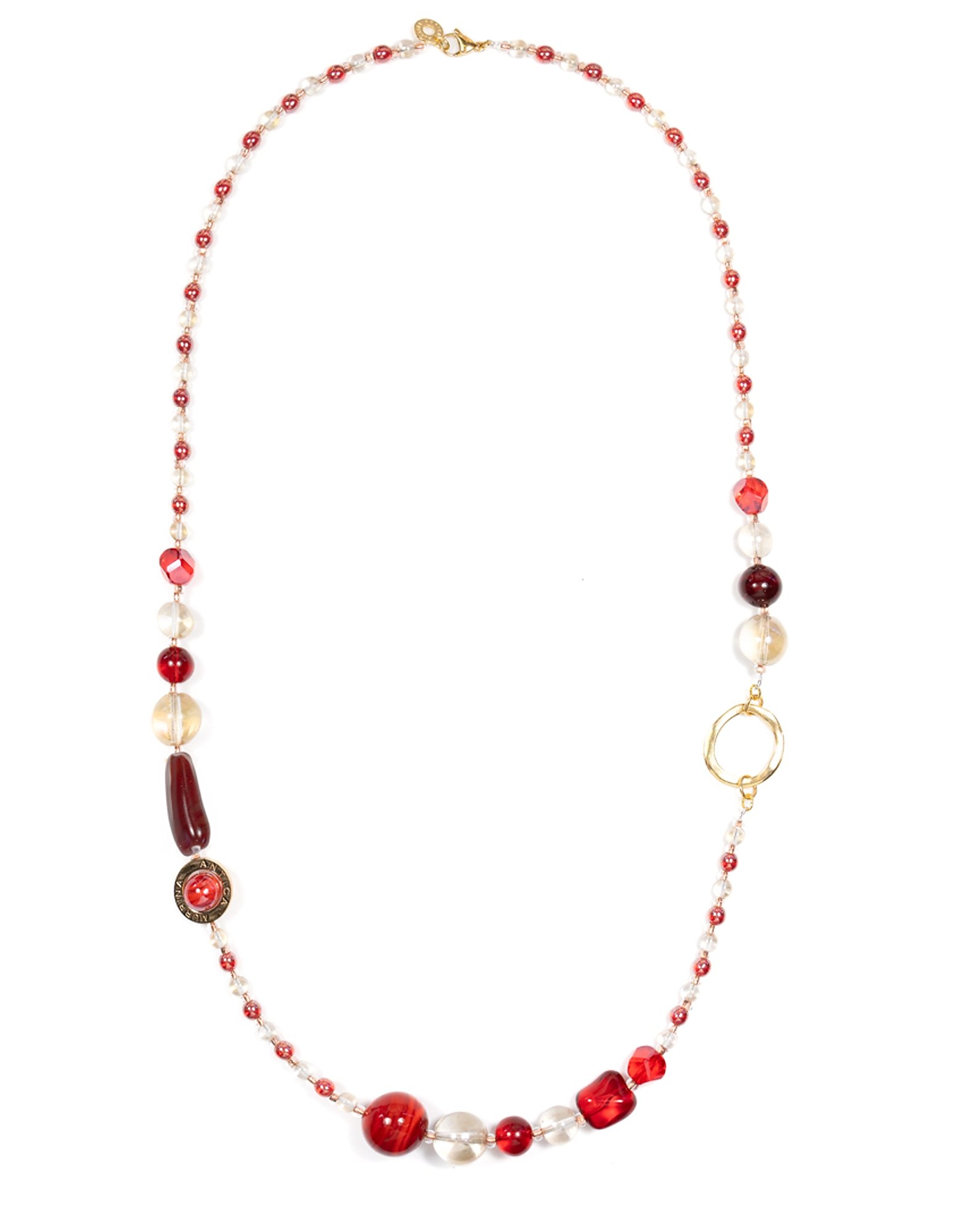 Antica Murrina Designer Necklaces Fun Red Large Necklace