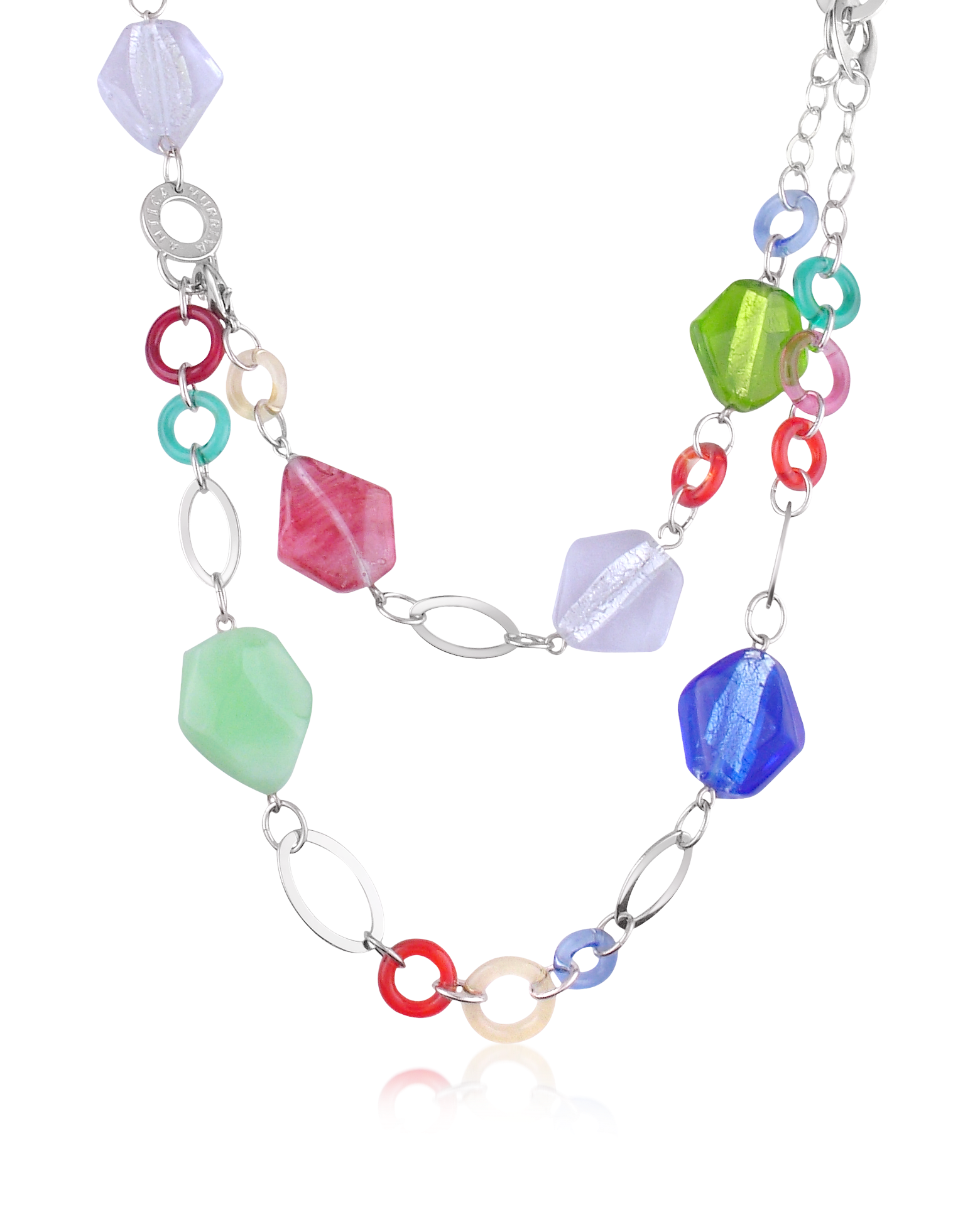 Antica Murrina Multicolor Fusion - 3 in 1 Murano Glass Bead Chain ...