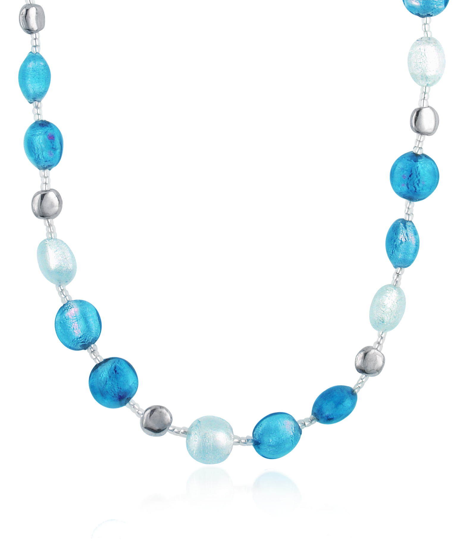 Antica Murrina Blue Frida - Murano Glass Bead Necklace at FORZIERI Canada
