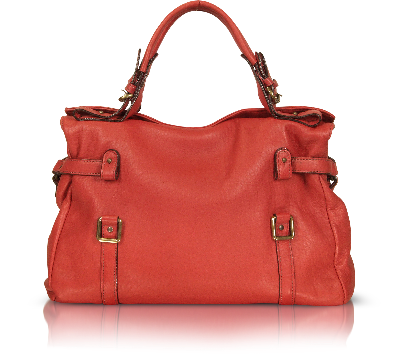 Abaco Red Puma Genuine Leather Tote at FORZIERI