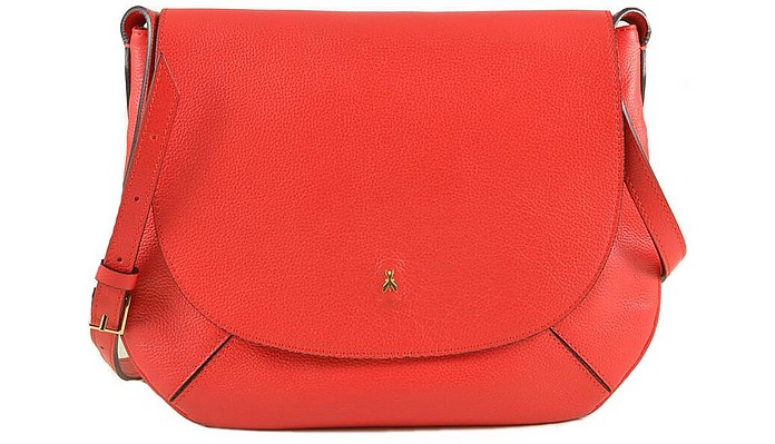 Red Flap Top Shoulder Bag - Patrizia Pepe