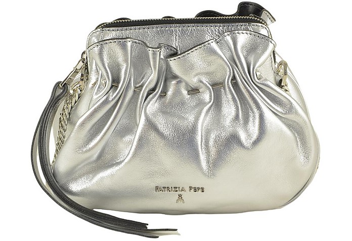 Women's Silver Handbag - Patrizia Pepe