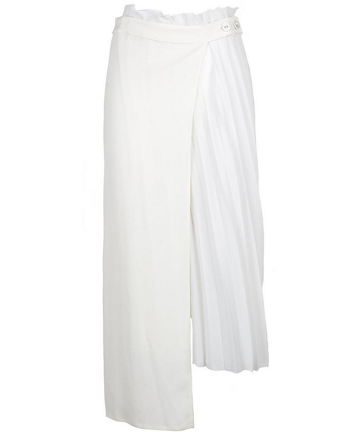 White Viscose Asymmetrical Skirt - Patrizia Pepe / pgcBA yy