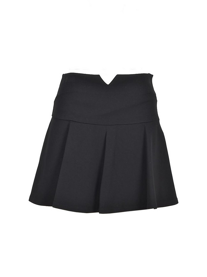 Black Viscose Mini Skirt - Patrizia Pepe