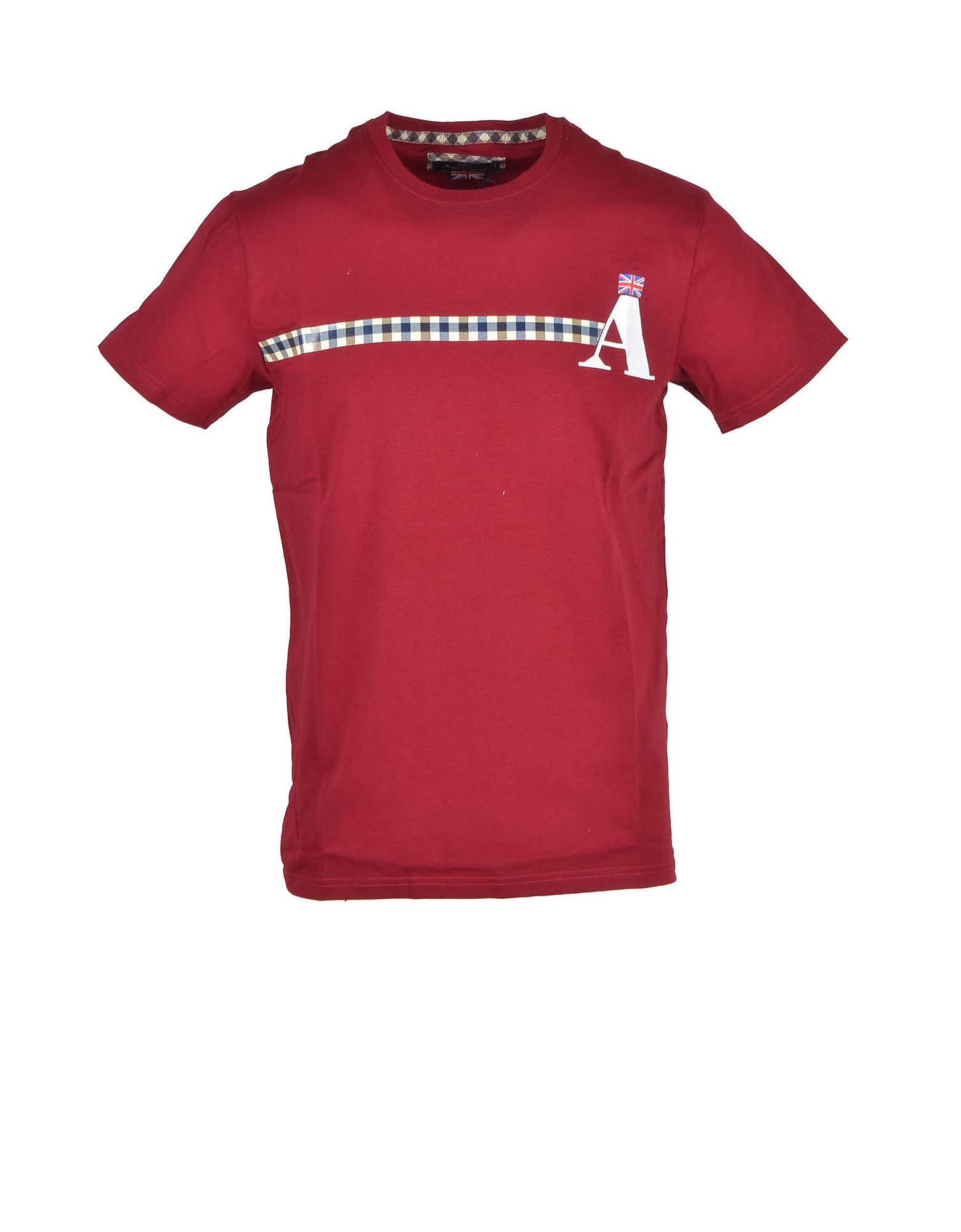 Aquascutum T-shirts Men's Bordeaux T-shirt