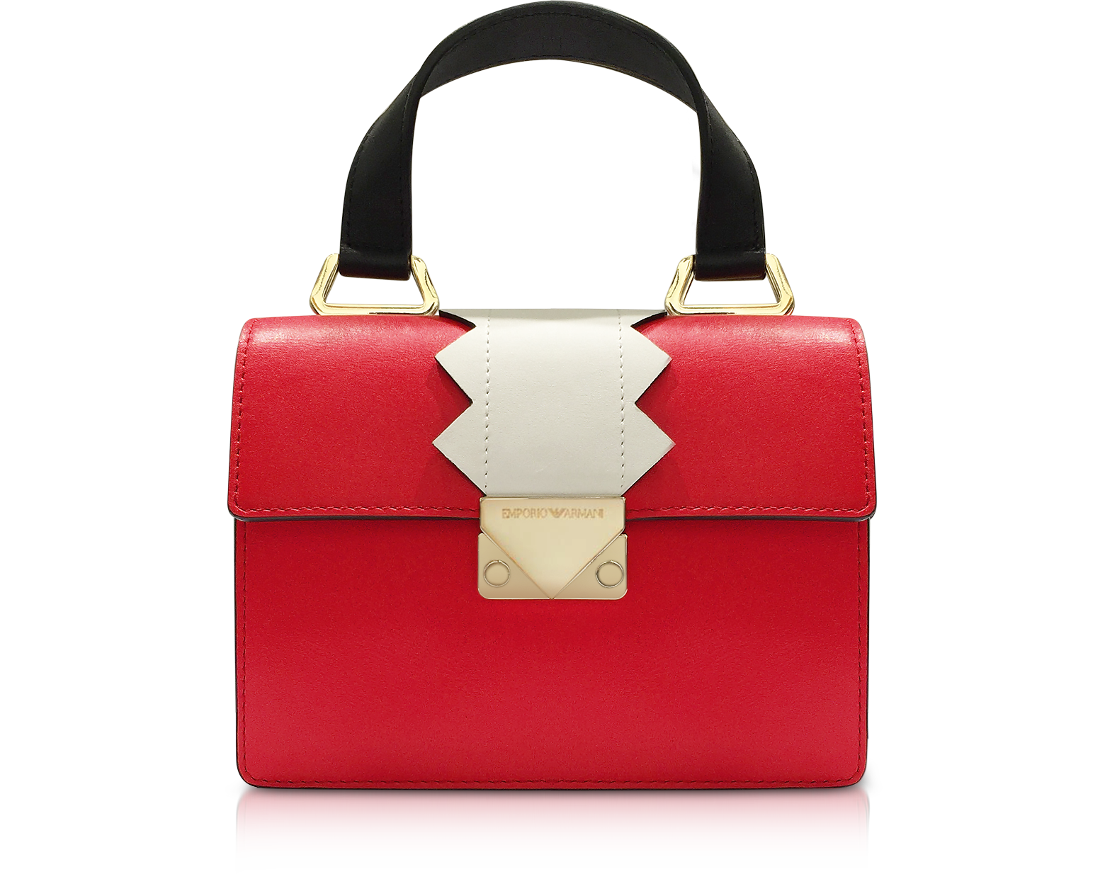 Emporio Armani Small Red Smooth Leather 