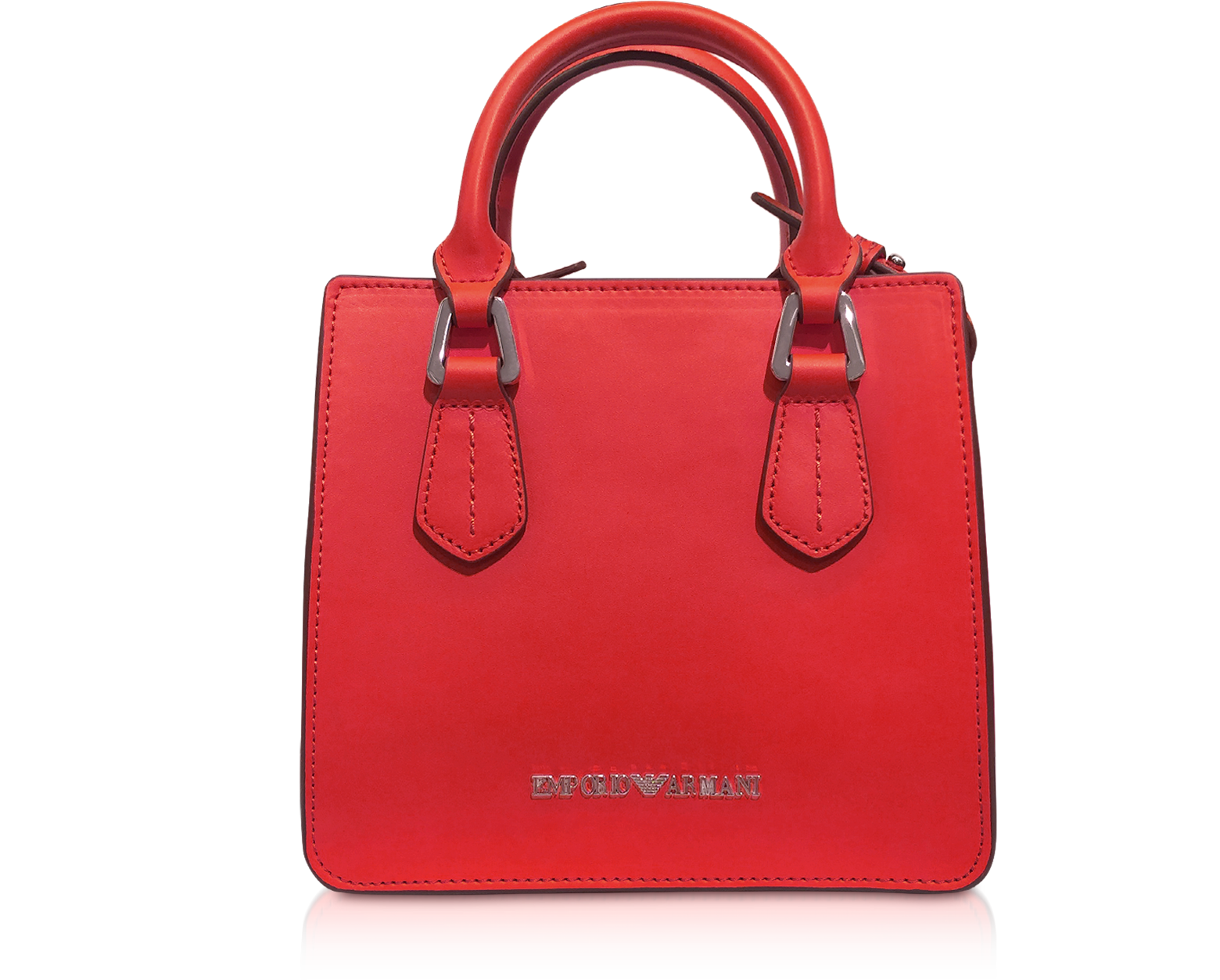 Emporio Armani Red Mini Tote Bag at 