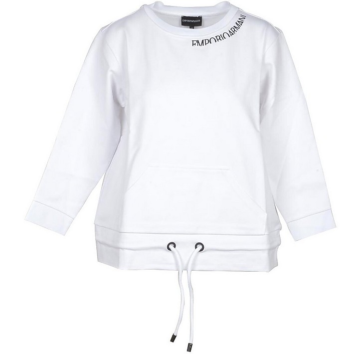 Women's White Sweatshirt - Emporio Armani