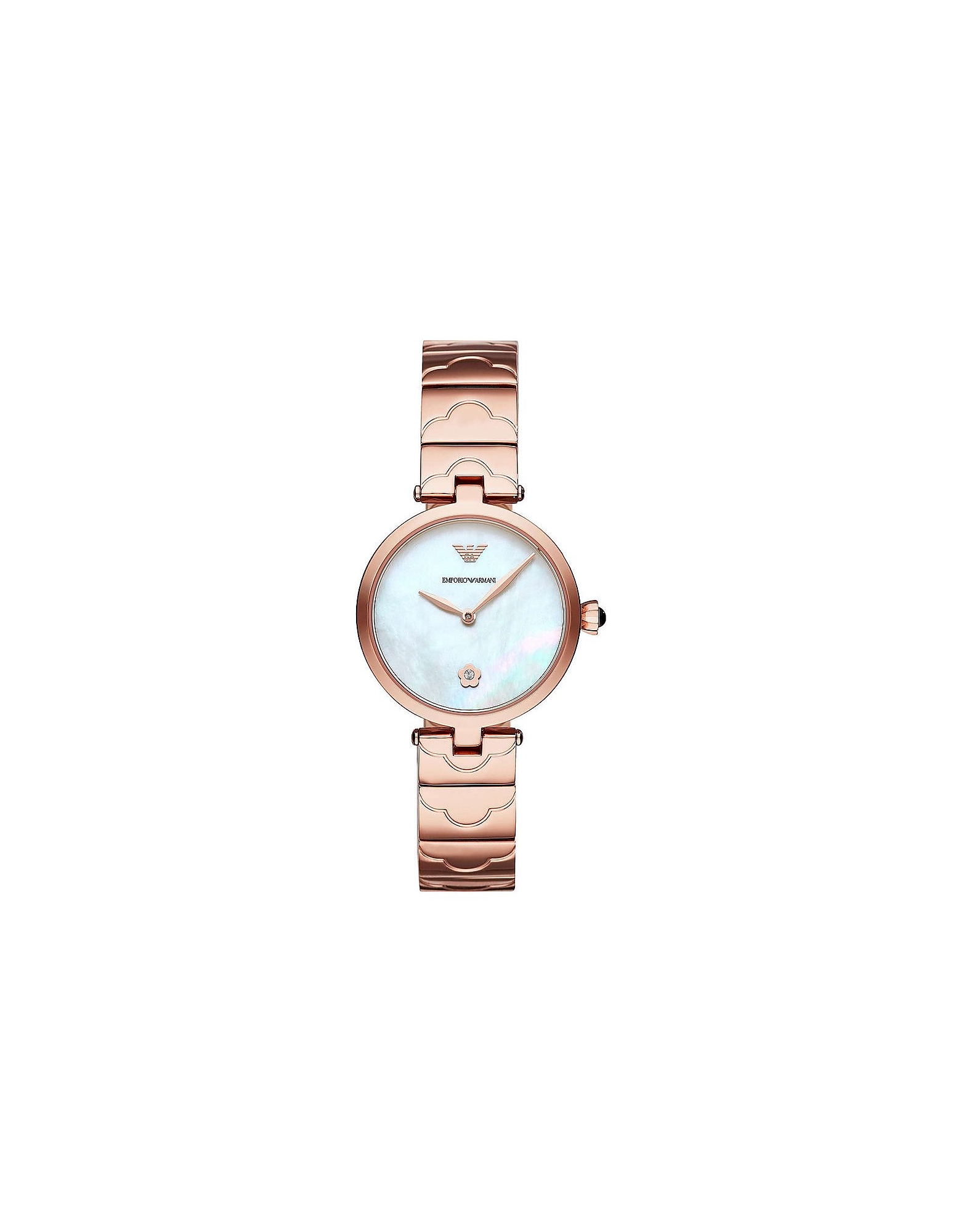 Emporio Armani Designer Women's Watches Women's Quartz Analogue Watch In Rose