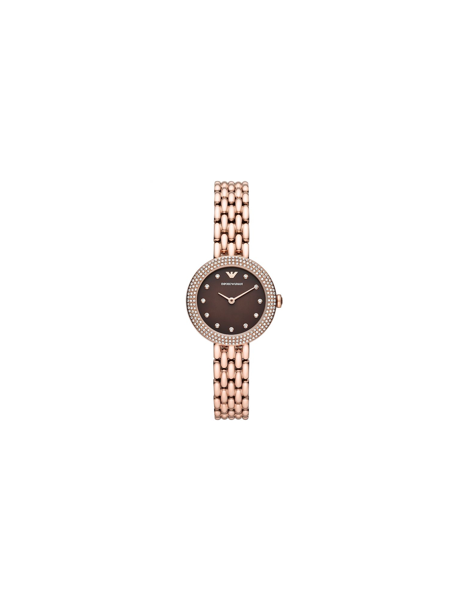 Emporio Armani Woman Wrist Watch Rose Gold Size - Stainless Steel