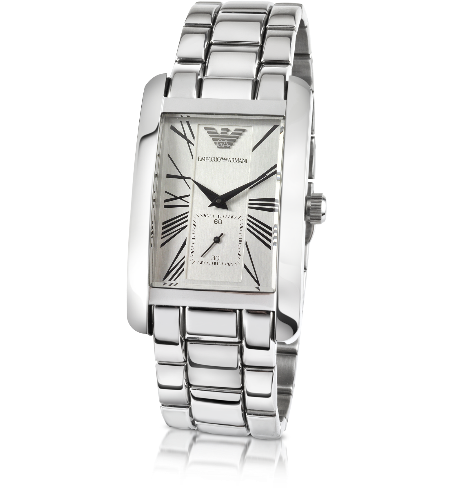 emporio armani classic stainless steel watch