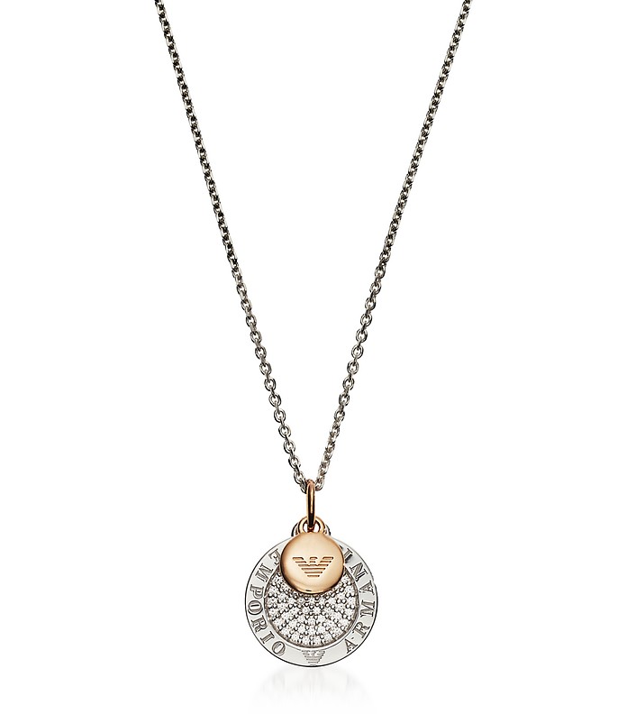-- 925 Sterling Silver Women's Necklace - Emporio Armani