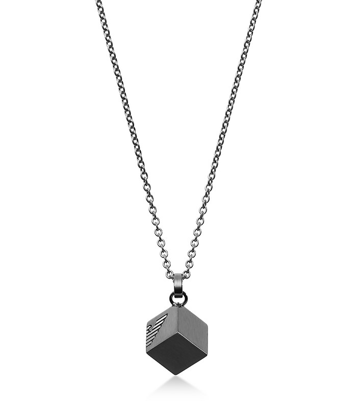 Logo Cube Necklace - Emporio Armani
