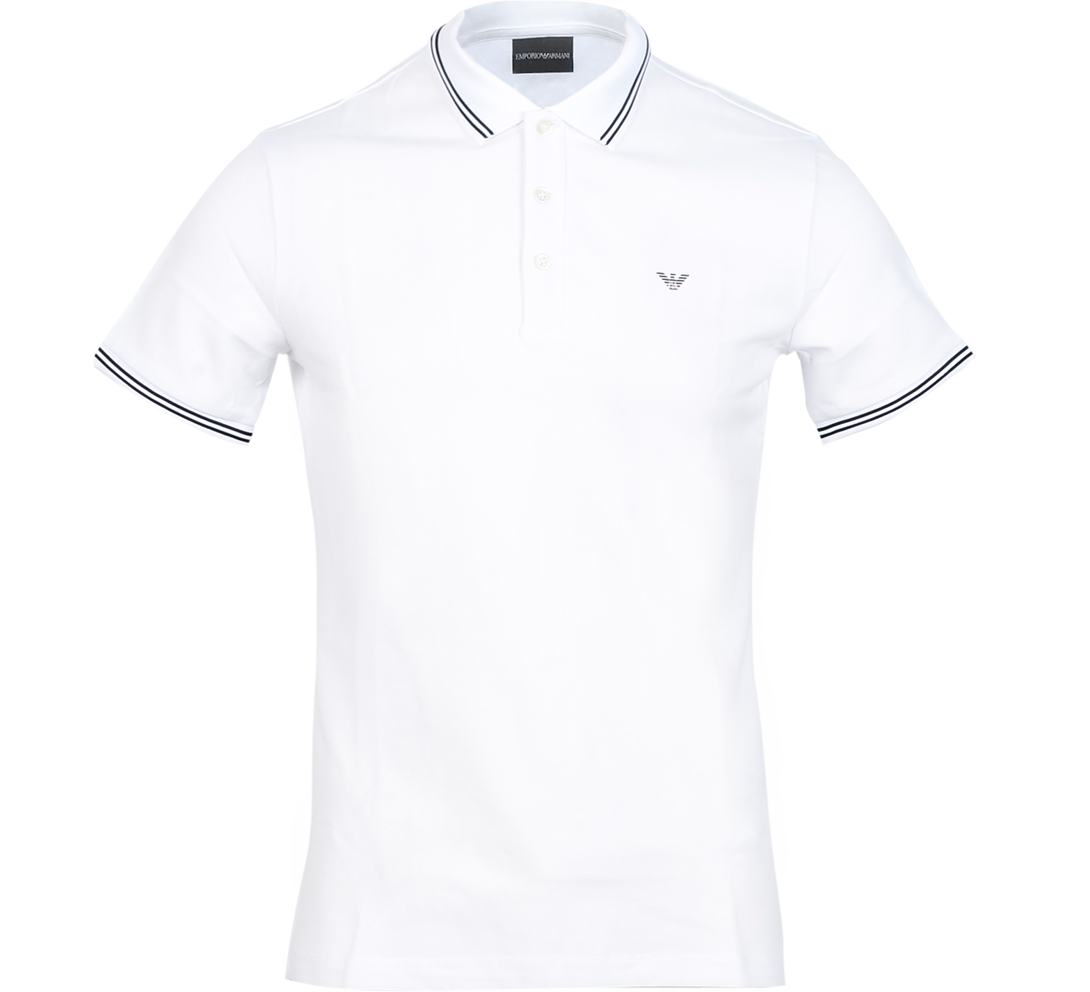 emporio armani white polo shirt