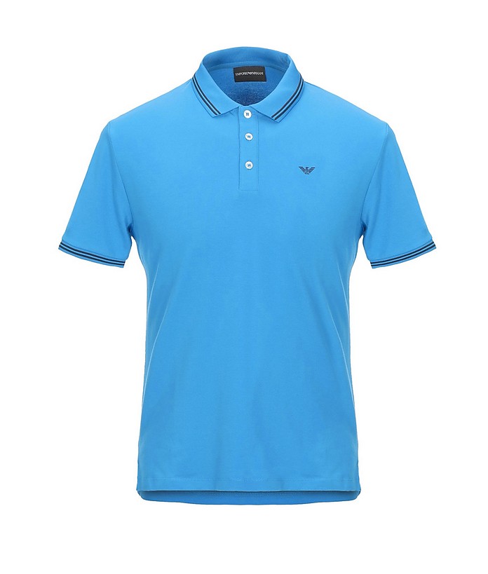 Bluette Cotton Men's Polo Shirt - Emporio Armani