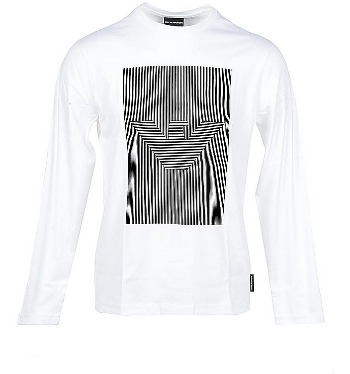Men's White T-Shirt - Emporio Armani / G|I A}[j