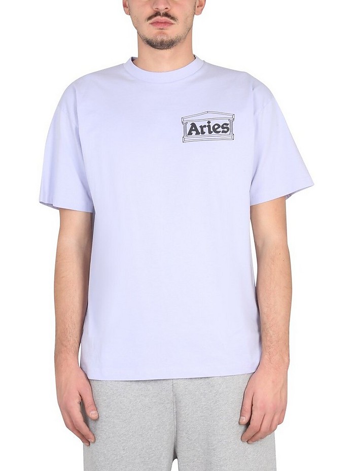 Logo Print T-Shirt - Aries